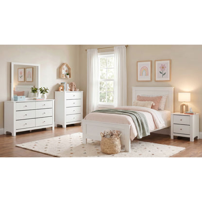 Sami Youth 4-Drawer Chest in White
