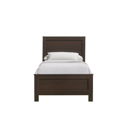Sami Youth Twin Panel Bed in Espresso