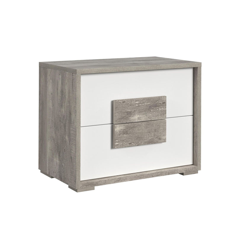 San Matteo 2-Drawer Nightstand With Usb In Dual Tone