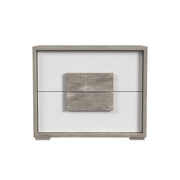 San Matteo 2-Drawer Nightstand with USB in Dual Tone
