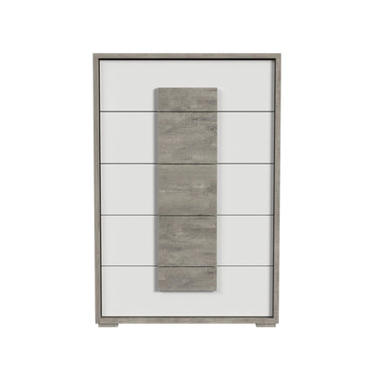 San Matteo 5-Drawer Chest in Dual Tone