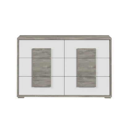 San Matteo 6-Drawer Dresser in Dual Tone