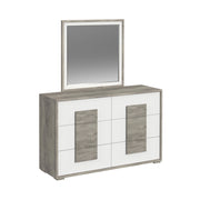 San Matteo Full 5PC Bedroom Set with LED in Dual Tone