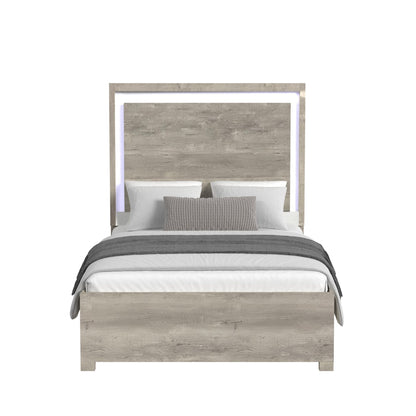 San Matteo Full Bed with LED in Dual Tone