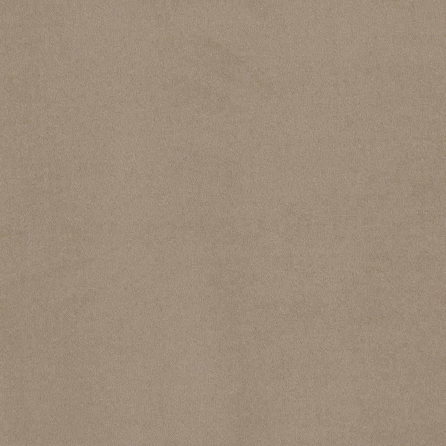 Sandrine Button-Tufted Tuxedo Arm Sofa Camel