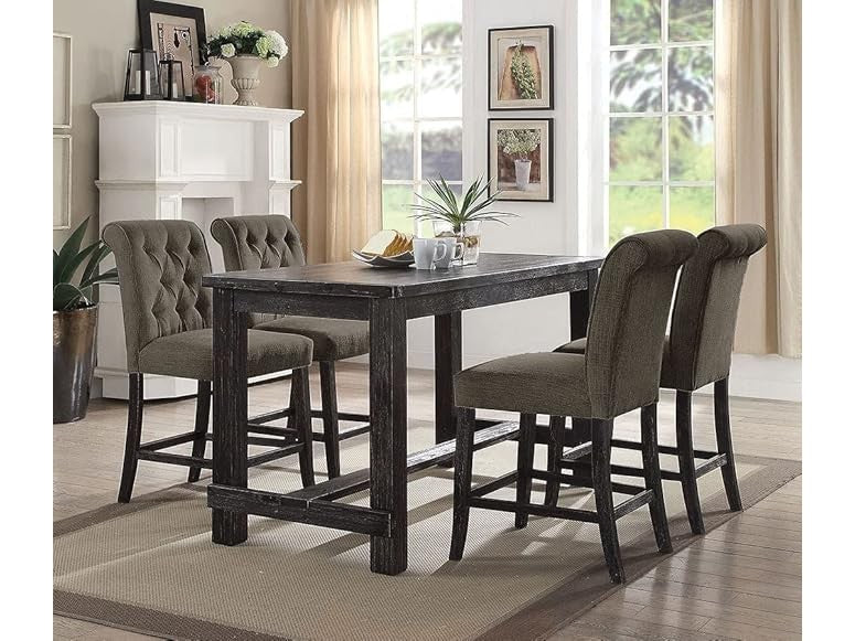 Sania 5PC Counter Height Table Set