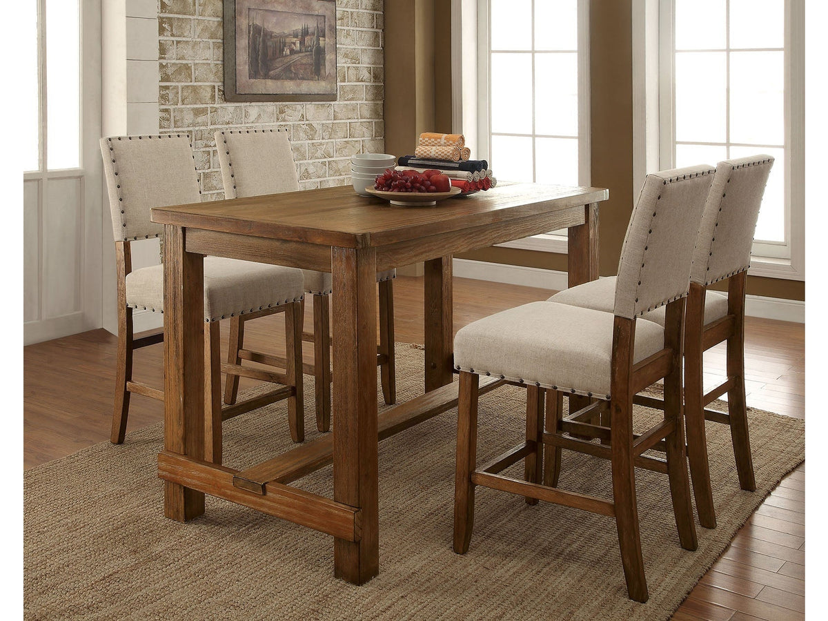 Sania 5PC Counter Height Table Set