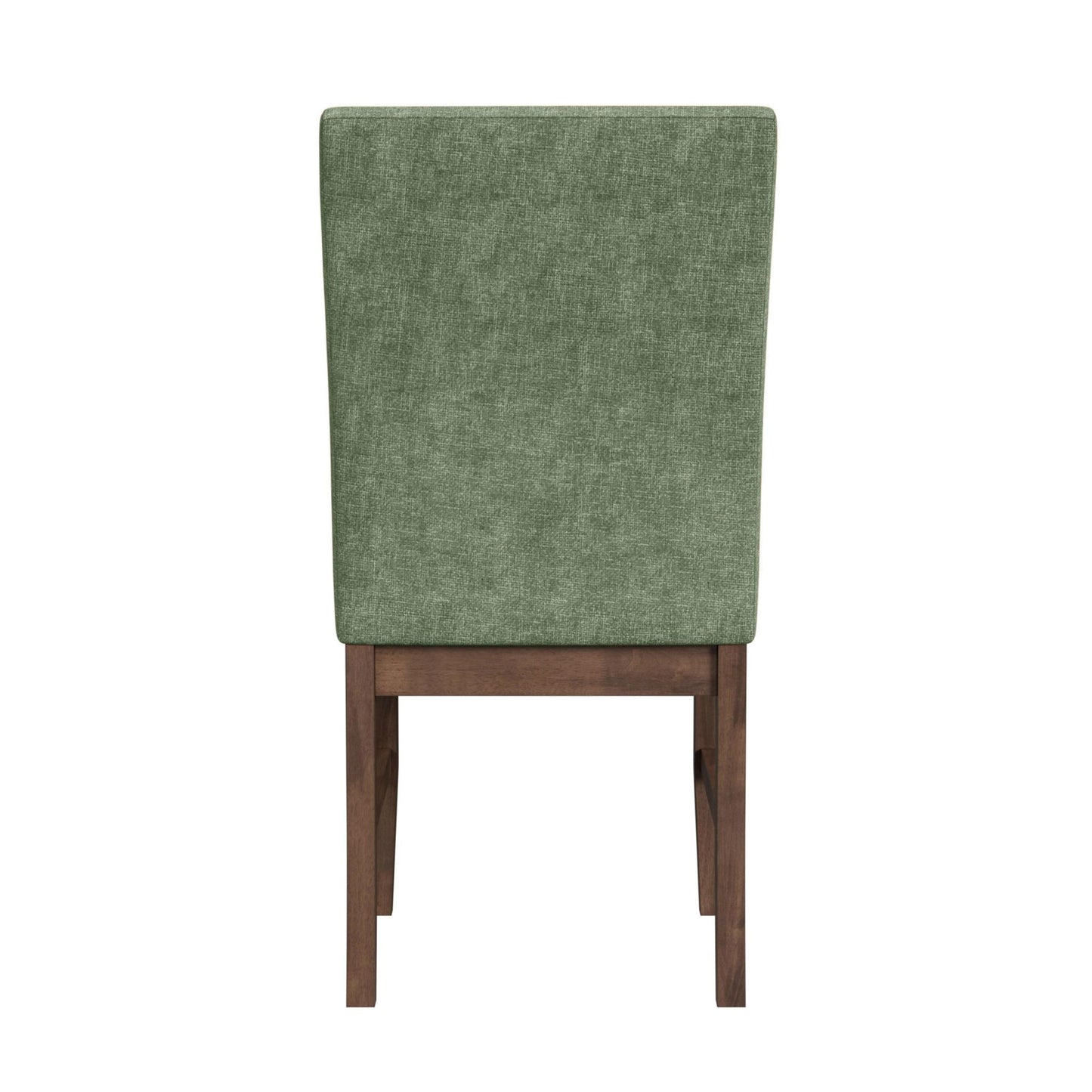 Santa Barbara Dining Side Chair with Avocado Fabric in Walnut (2 Per Carton)