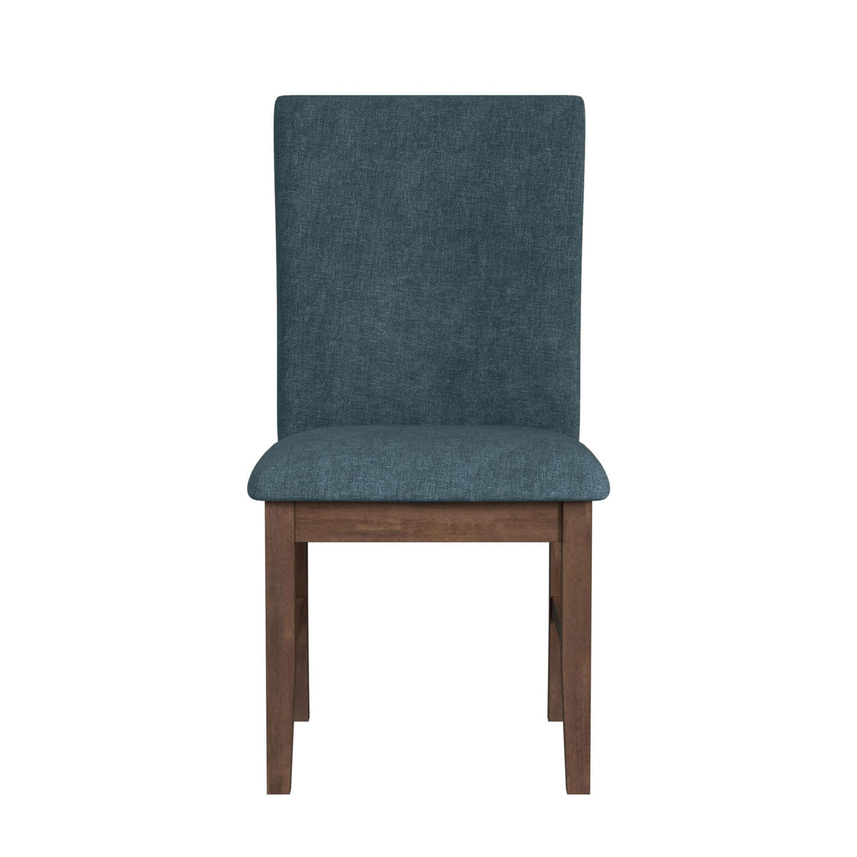 Santa Barbara Dining Side Chair With Denim Blue Fabric In Walnut (2 Per Carton)