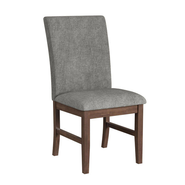 Santa Barbara Dining Side Chair with Dark Grey Fabric in Walnut (2 Per Carton)