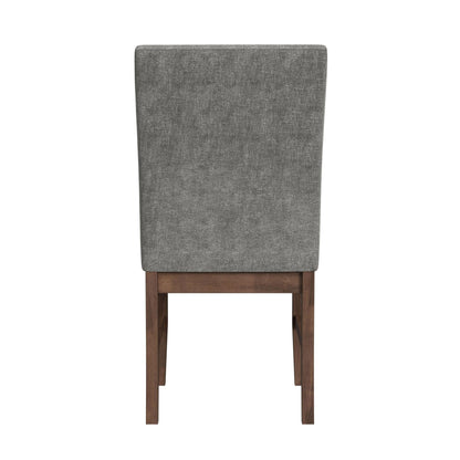 Santa Barbara Dining Side Chair with Dark Grey Fabric in Walnut (2 Per Carton)