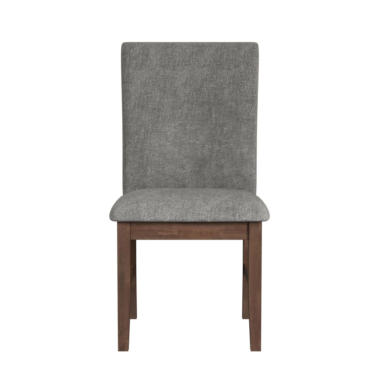 Santa Barbara Dining Side Chair with Dark Grey Fabric in Walnut (2 Per Carton)