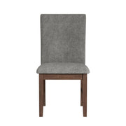 Santa Barbara Dining Side Chair with Dark Grey Fabric in Walnut (2 Per Carton)
