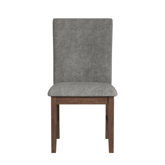 Santa Barbara Dining Side Chair with Dark Grey Fabric in Walnut (2 Per Carton)