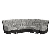 Santorini 6PC Motion Sectional Set in Dillon/Shire Grey