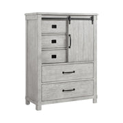 Scott King Platform Storage 4PC Bedroom Set with 2 Nightstands & Chest