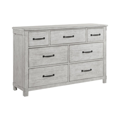 Scott King Platform Storage 5PC Bedroom Set with 2 Nightstands, Dresser & Chest