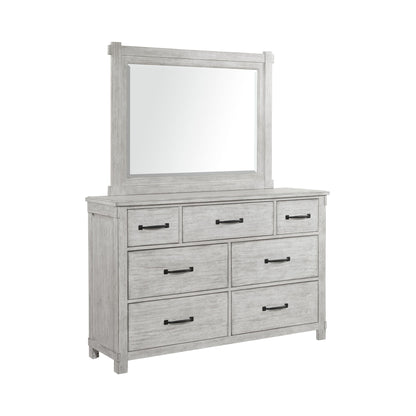 Scott Dresser & Mirror Set White Finish