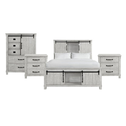 Scott Queen Platform Storage 4PC Bedroom Set with 2 Nightstands & Chest