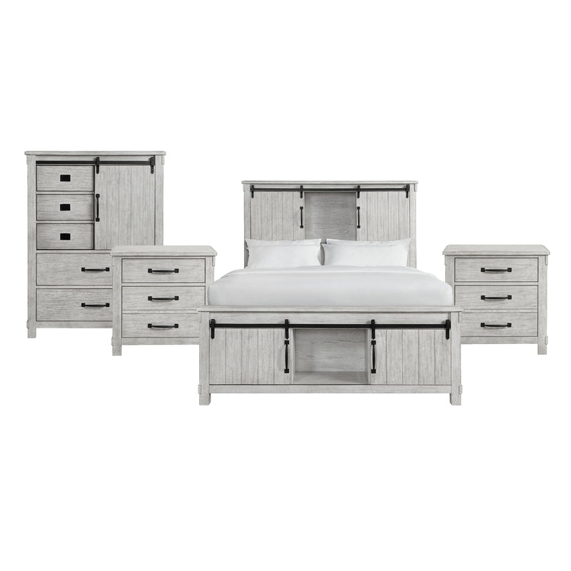 Scott Queen Platform Storage 4PC Bedroom Set with 2 Nightstands & Chest