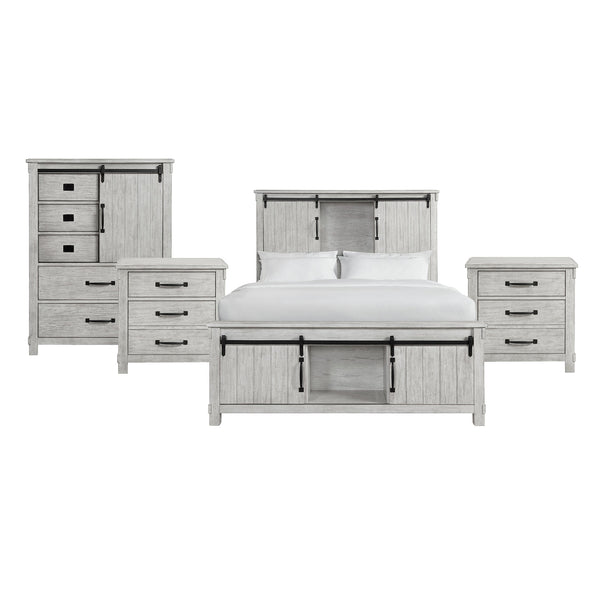 Scott Queen Platform Storage 4PC Bedroom Set with 2 Nightstands & Chest