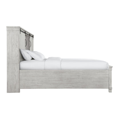 Scott King Storage Bed White Finish
