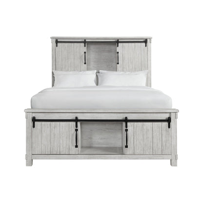 Scott Queen Storage Bed White Finish