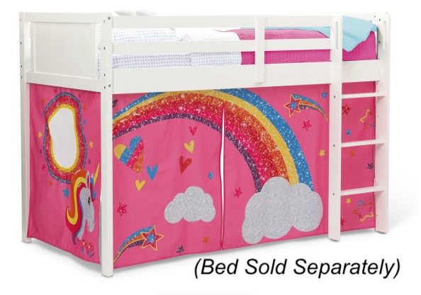 Cortina para cama alta