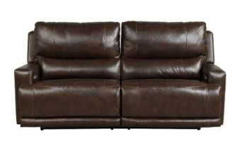 Comal Leather Touch Dual Power Sofa