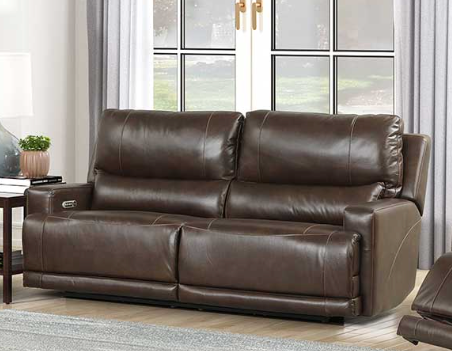 Comal Leather Touch Dual Power Sofa