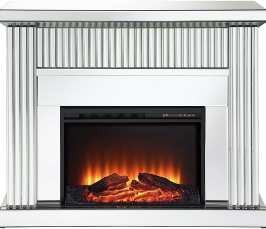 Ardell Fireplace with modern grey finish and remote control
