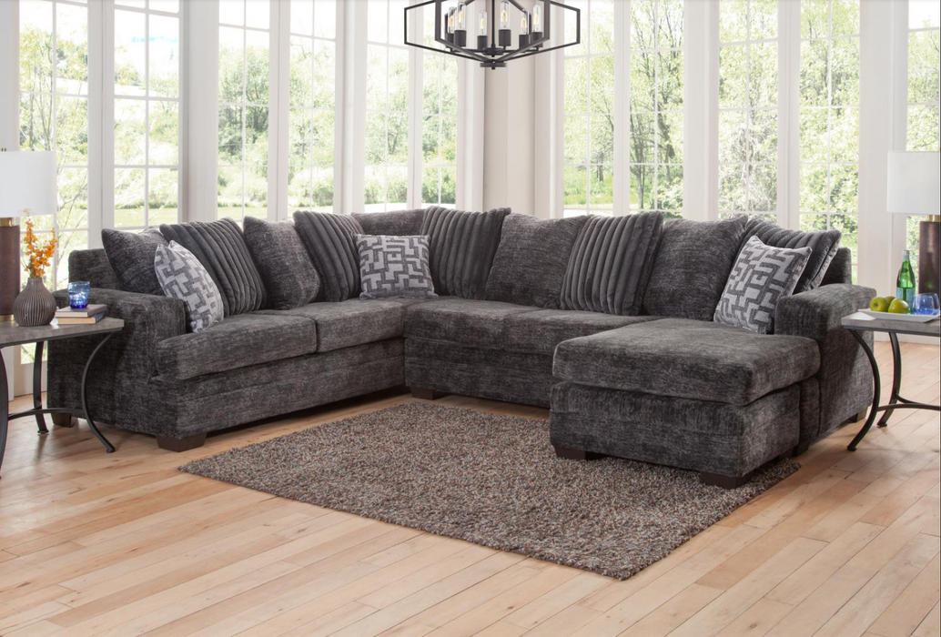 Galactic Sectional in Charcoal
