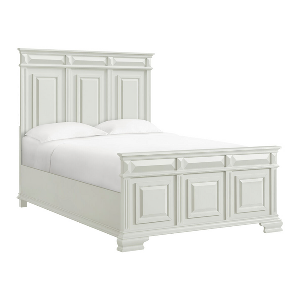 Cama principal Bridgestone en blanco antiguo