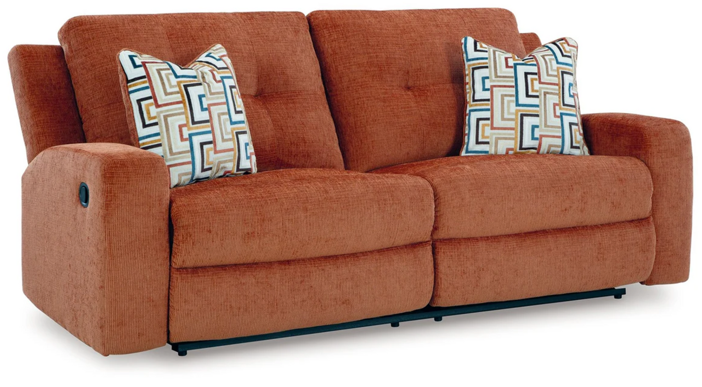 Danum Reclining Sofa in Spice