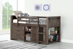 Brushed Shadow Mod Low Loft Bed