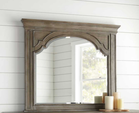 Highland Park Mirror – Waxed Driftwood Finish