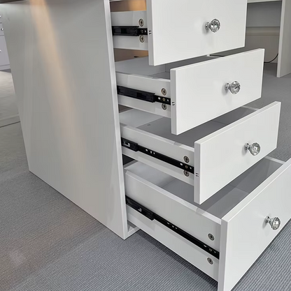 Kylie White Vanity with LED Mirror Kit