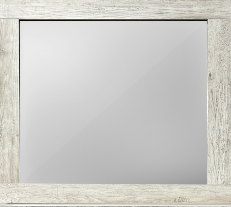 Salma Wengue Blanco Mirror with Elegant Two-Tone Look