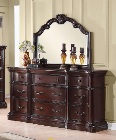 Traditional Arched Bedroom Mirror