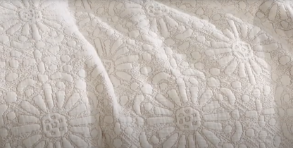 Matalin 4PC Queen Matelassé Comforter Cover Set Cotton