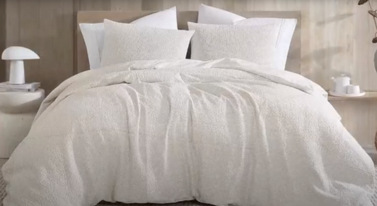 Matalin 4PC Queen Matelassé Comforter Cover Set Cotton