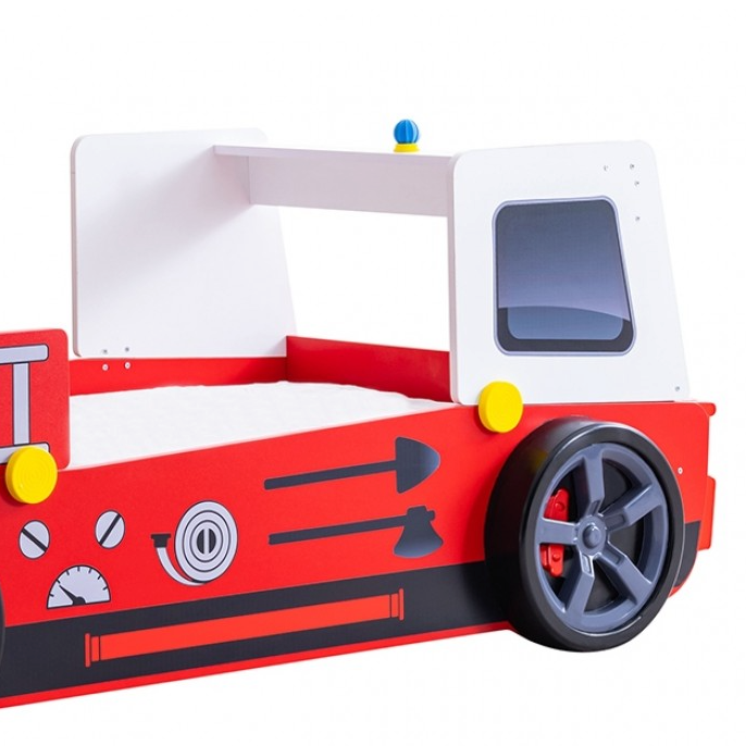 Firestall Twin Race Car Bed