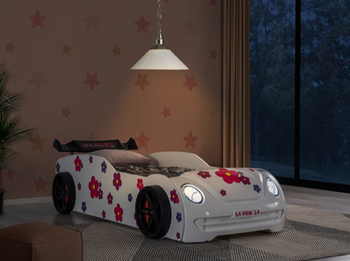 Jourley Twin Race Car Bed