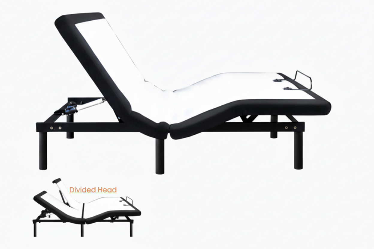 Silver Premium Adjustable Base & Dual Massage