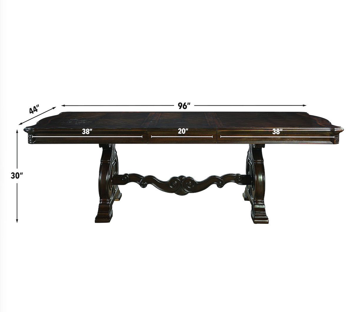 mesa de comedor Royale 76–96"