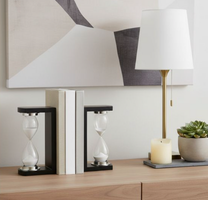 MASONWIND SET OF 2 BLACK BOOKENDS 10 (IN)