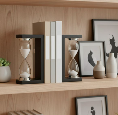MASONWIND SET OF 2 BLACK BOOKENDS 10 (IN)