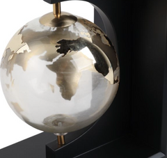 9" Bardot Glass Globe Bookends