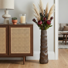 27" Sitka Large Metal Vase Bronze