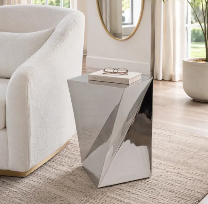 TARALEY SILVER TABLE 22"inch